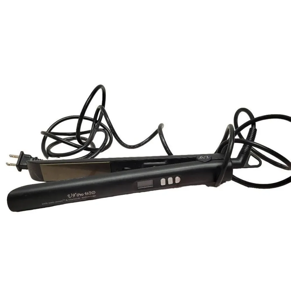 U9 1 Inch LCD Digital Wet to Dry 450F Ionic Titanium Dual Voltage Hair Straighte